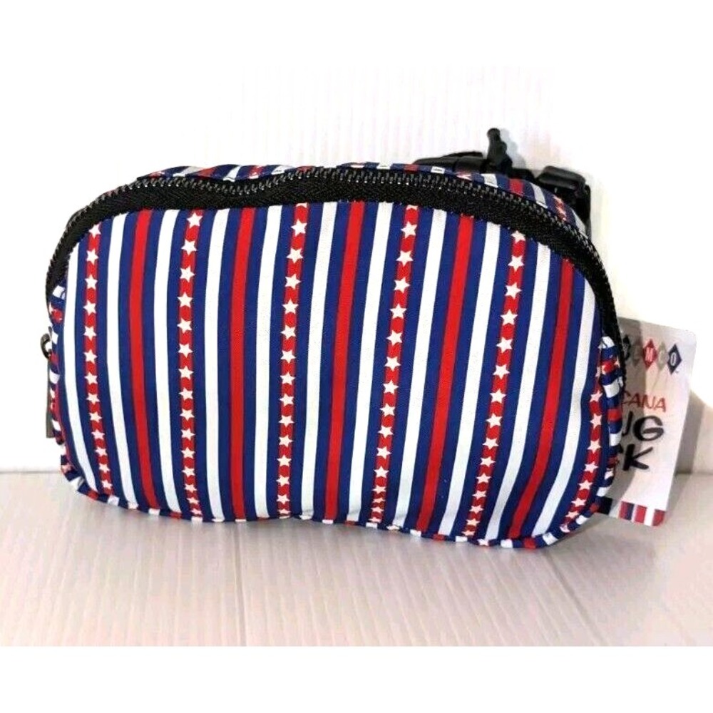 Wemco Men's Americana Sling fanny Pack Wallet Blue